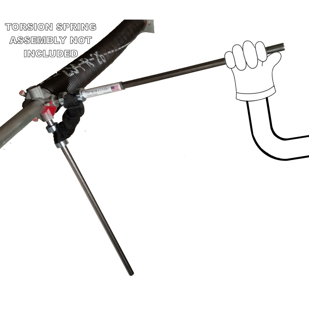 Garage Door Spring Winding Tool for 1/2-inch hole, 24" Long, 1/2" Bar, Torquewinder T5524